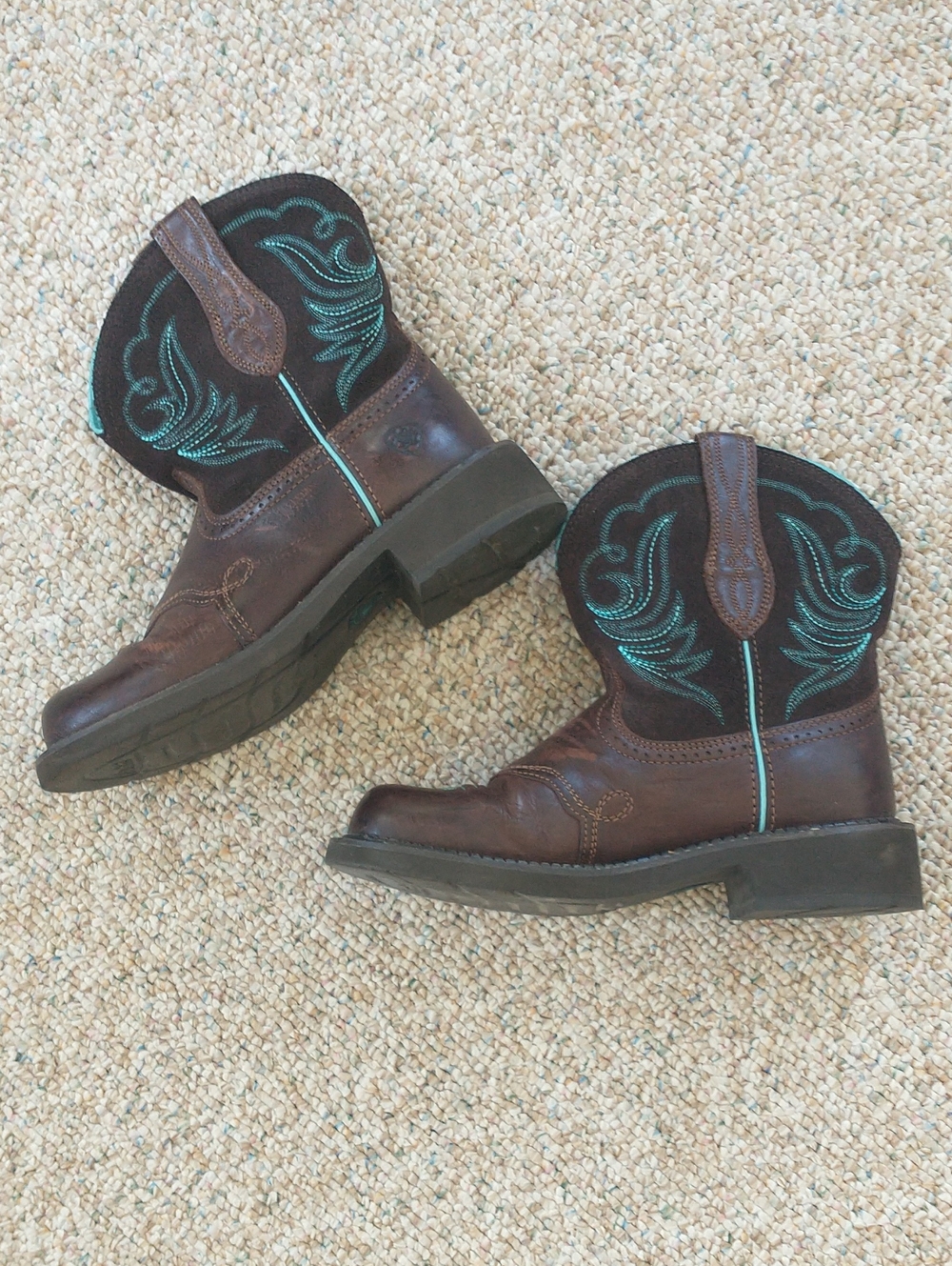 Ariat Fat Baby Leather Women's Western Boots US 8 B - Picture 3 of 12